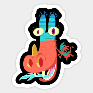 colorful dragon Sticker